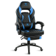 Spirit of Gamer szék - MUSTANG Blue (állítható dőlés/magasság; kihajtható lábtartó; max.120kg-ig, kék)