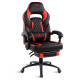 Spirit of Gamer szék - MUSTANG Red (állítható dőlés/magasság; kihajtható lábtartó; max.120kg-ig, piros)