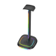 The G-Lab Fejhallgató állvány - K STAND NEON RGB H (fekete, USB-C, USB-A, univerzális, csúszásgátló, RGB)